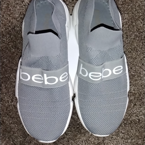 Bebe Charcoal Slip-On Shoes - Picture 9 of 15